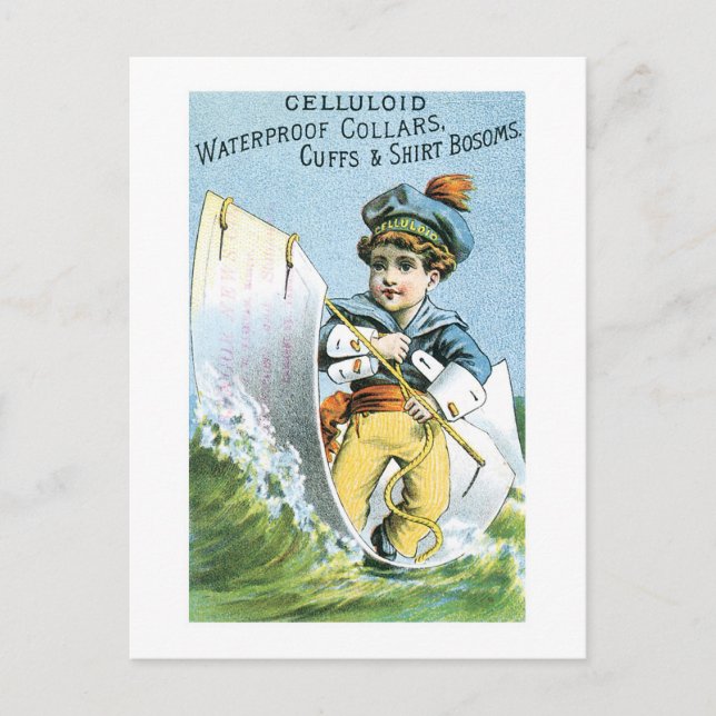 Celluloid Waterproof Collars Postcard (Front)