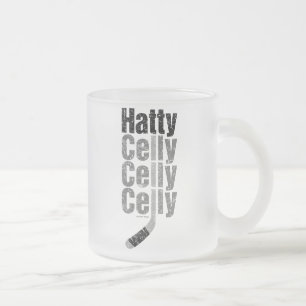 Celly Celly Celly (Hockey) Frosted Glass Coffee Mu Mug