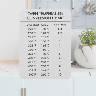 celsius to fahrenheit conversion chart  magnet