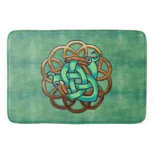 Celt and Feathers Bath Mat