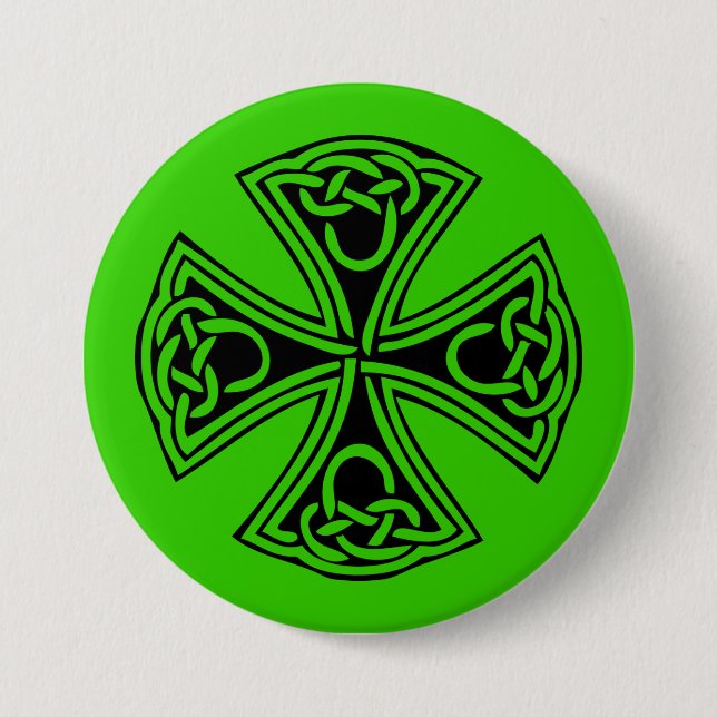 celt_cross 7.5 cm round badge (Front)