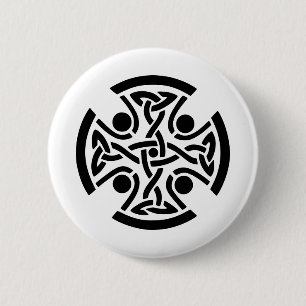 Celtic 3 6 cm round badge