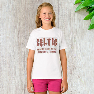 Celtic Alphabet Font T-Shirt