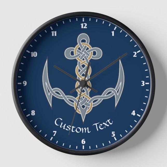 Celtic Anchor 1 Clock (Front)
