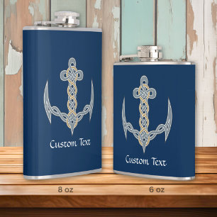 Celtic Anchor 1 Hip Flask