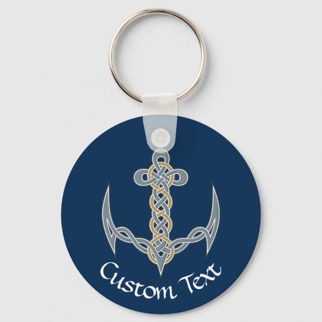 Celtic Anchor 1 Keychain (Front)