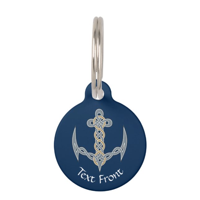 Celtic Anchor 1 Pet Tag (Front)