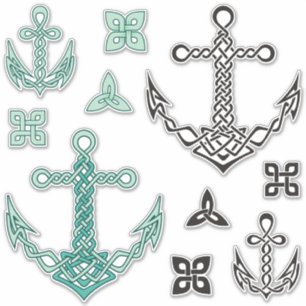 Celtic Anchors Sticker Set