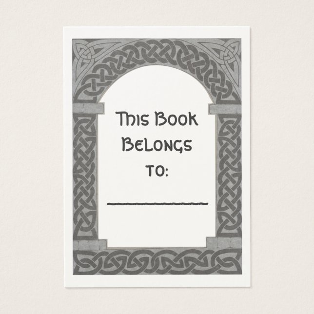 Celtic Archway bookplate (Front)