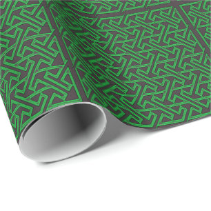 Celtic Art Design Key Pattern Wrapping Paper