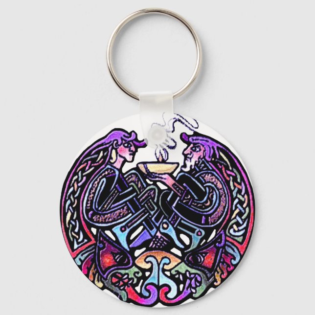 Celtic Art Design Key Ring (Front)