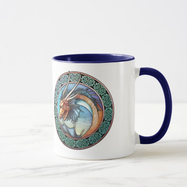 Celtic Art  Dragon Mug (Right)