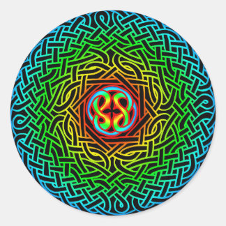 Celtic Artemus Knot Classic Round Sticker
