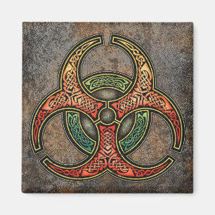 Celtic Biohazard Square Magnet