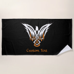 Celtic Bird Beach Towel