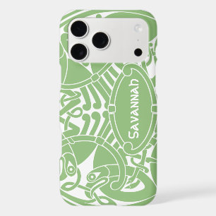 Celtic Bird Circle Pattern Personalised iPhone