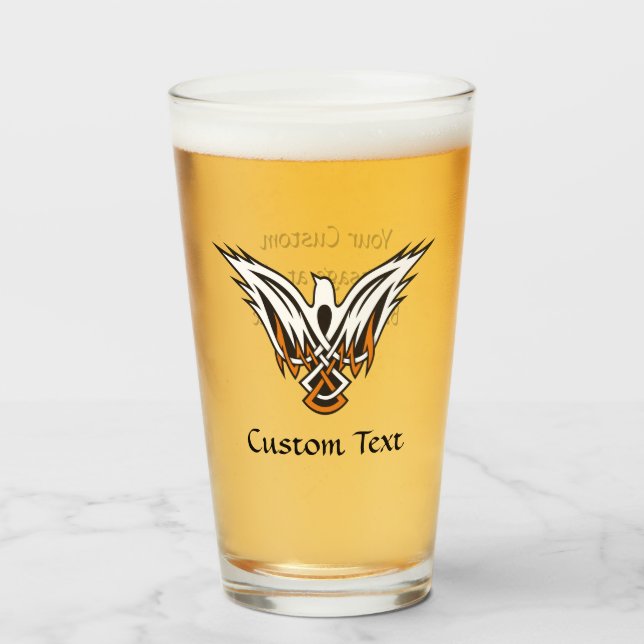 Celtic Bird Glass (Front Filled)