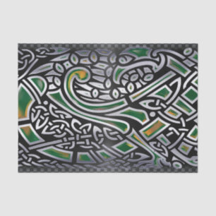 Celtic Birds 3D Foil Tissue Paper