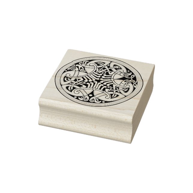 celtic birds art stamp (Stamp)