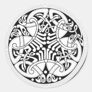 celtic birds stickers