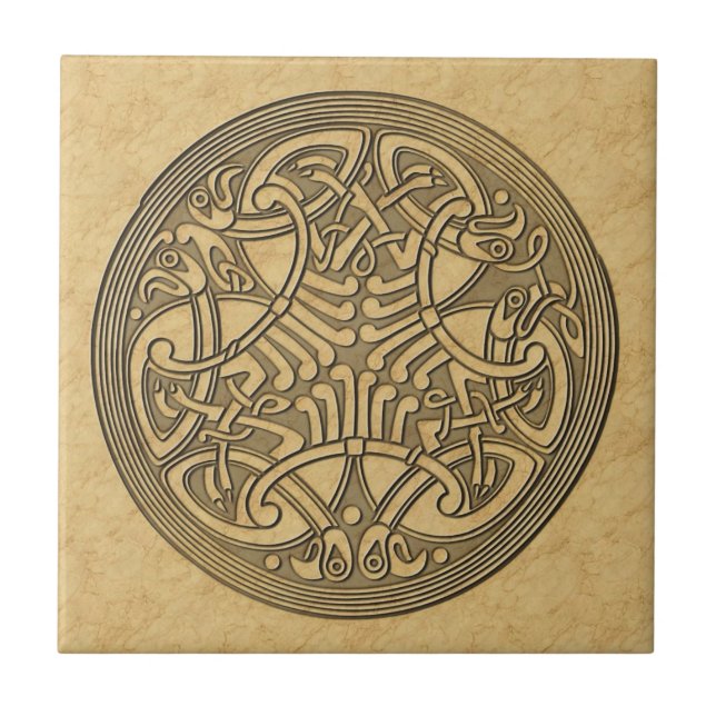 Celtic birds Tile (Front)