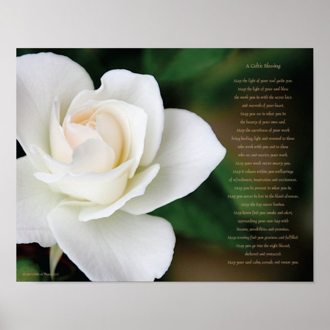 Celtic Blessing, 14" x 11" - Semi-Gloss Poster (Front)