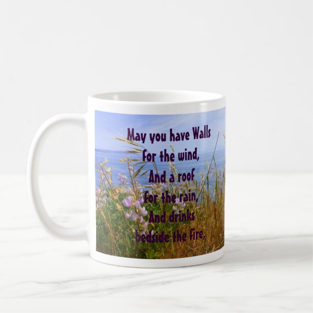 Celtic Blessing for the Home Coffee Mug (Left)