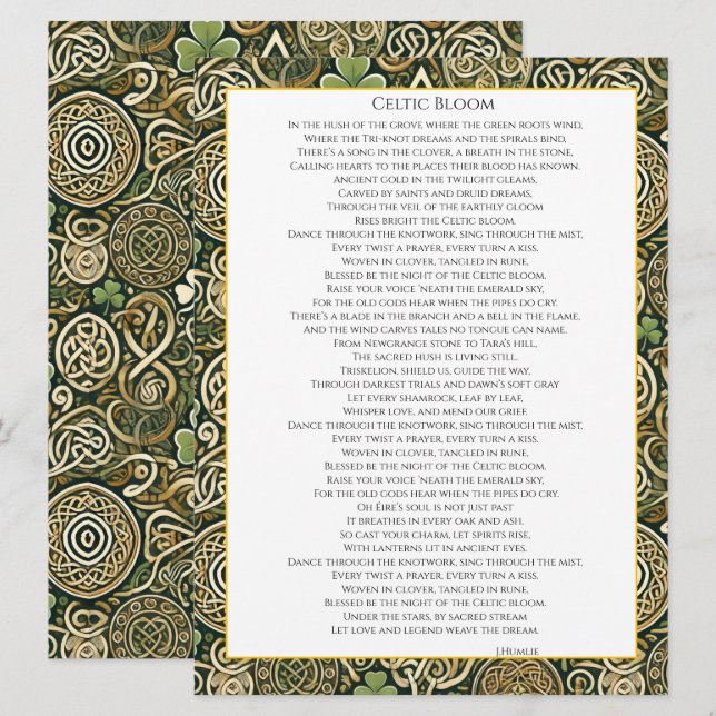 Celtic Bloom (Front/Back)