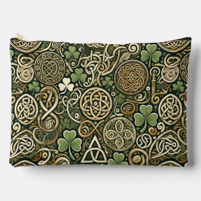 Celtic Bloom Accessory Pouch (Front)
