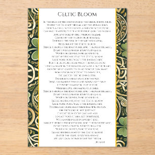 Celtic Bloom Acrylic Invitations