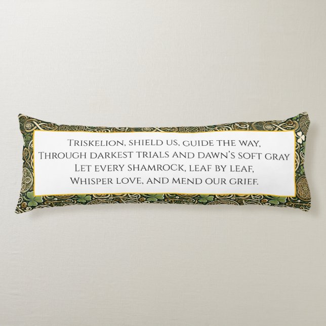 Celtic Bloom Body Cushion (Front)