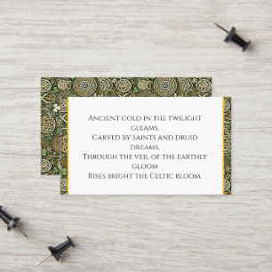Celtic Bloom Calling Card