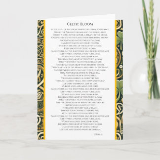 Celtic Bloom Card