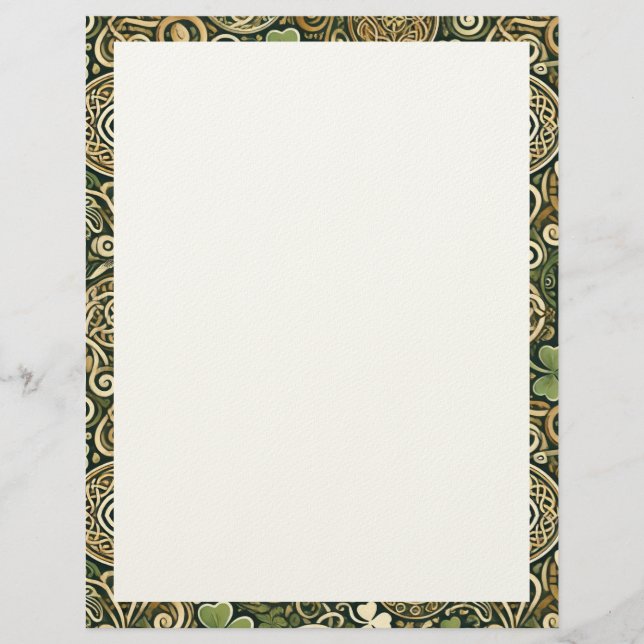 Celtic Bloom Custom Letterhead (Front)