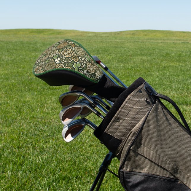 Celtic Bloom Golf Head Cover (In Situ)