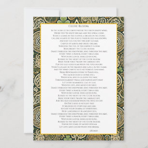 Celtic Bloom Invitation