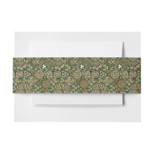 Celtic Bloom Invitation Belly Band