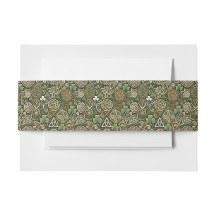 Celtic Bloom Invitation Belly Band