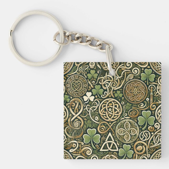 Celtic Bloom Key Ring (Front)