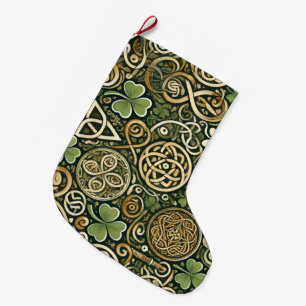 Celtic Bloom Large Christmas Stocking