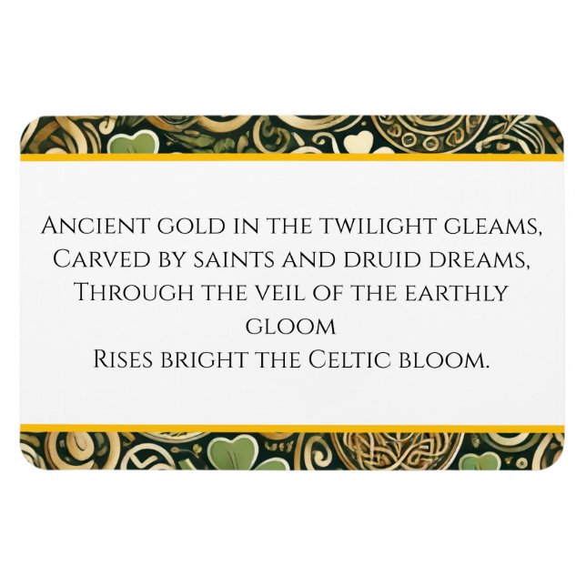 Celtic Bloom Magnet (Horizontal)