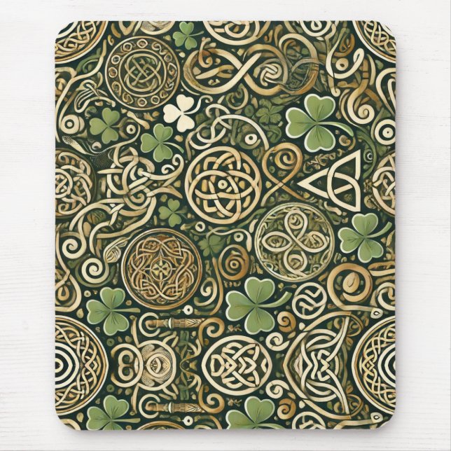 Celtic Bloom Mouse Mat (Front)