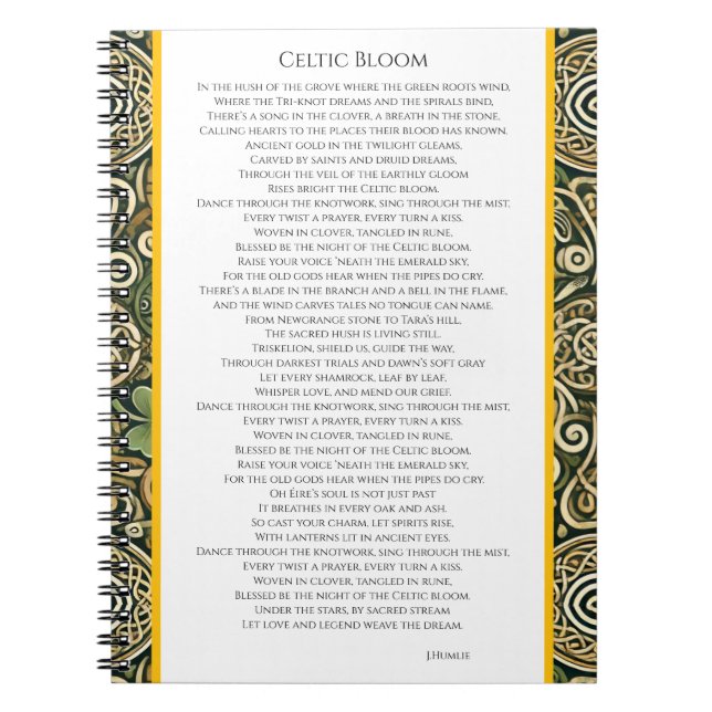 Celtic Bloom Notebook (Front)