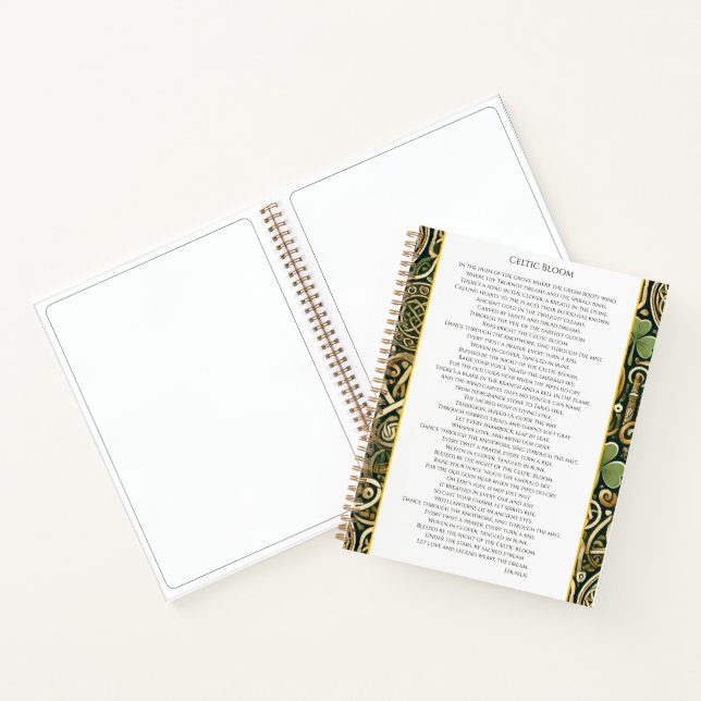Celtic Bloom Notebook (Inside)