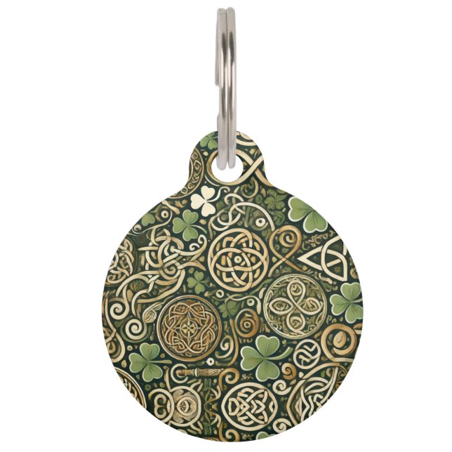 Celtic Bloom Pet Tag (Front)