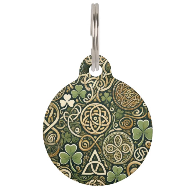 Celtic Bloom Pet Tag (Front)
