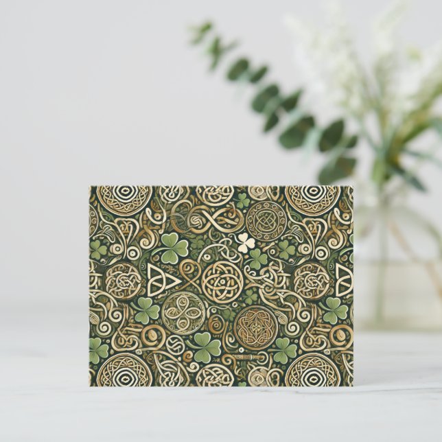 Celtic Bloom Postcard (Standing Front)