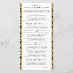 Celtic Bloom Thank You Card
