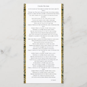 Celtic Bloom Thank You Card