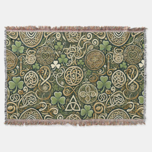 Celtic Bloom Throw Blanket